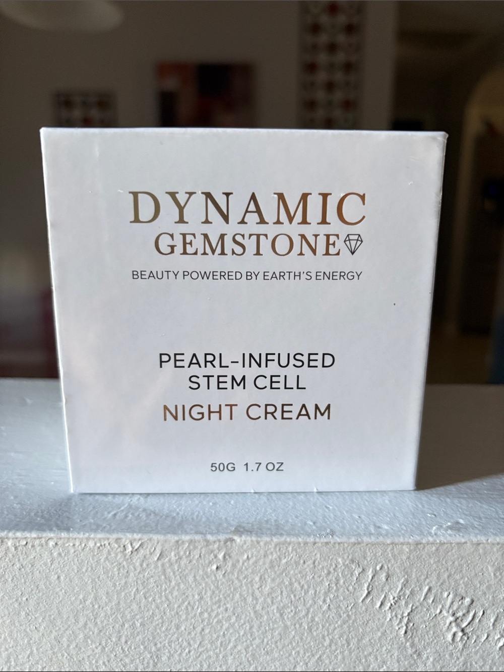 DYNAMIC GEMSTONE Pearl-Infused Stem Cell Night Cream - White